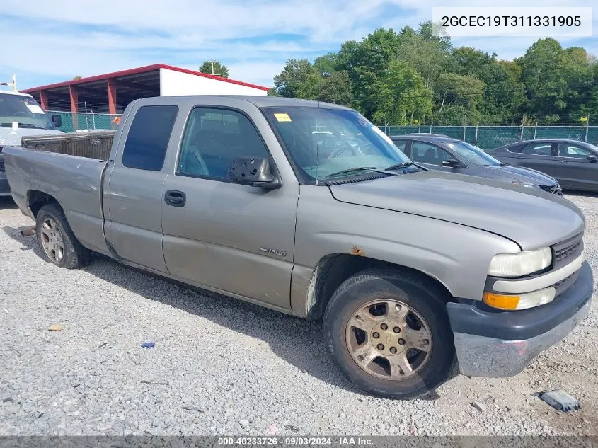 2001 Chevrolet Silverado 1500 Ls VIN: 2GCEC19T311331905 Lot: 40233726