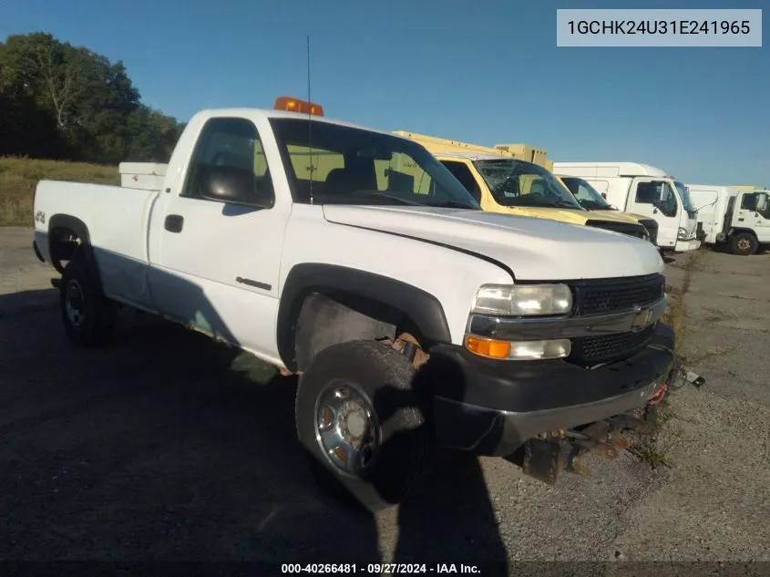 2001 Chevrolet Silverado 2500Hd VIN: 1GCHK24U31E241965 Lot: 40266481