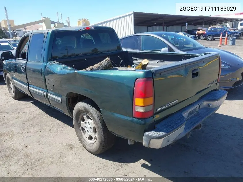 2001 Chevrolet Silverado 1500 Ls VIN: 2GCEC19T711183029 Lot: 40272035