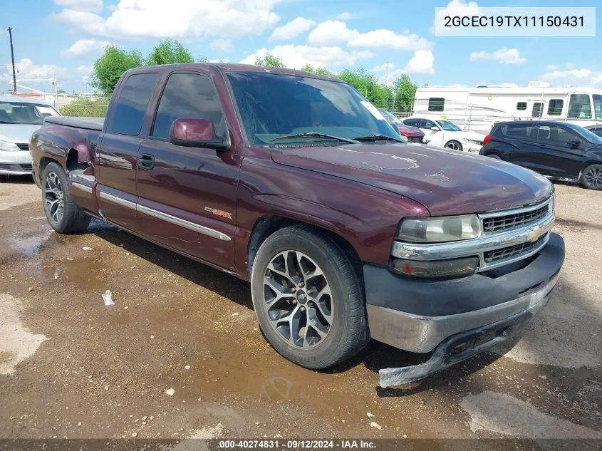 2001 Chevrolet Silverado 1500 Ls VIN: 2GCEC19TX11150431 Lot: 40274831