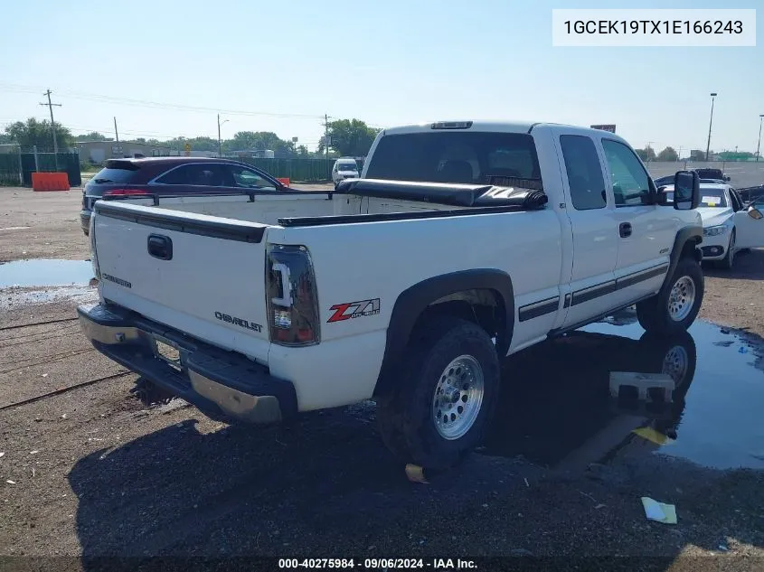 2001 Chevrolet Silverado 1500 Ls VIN: 1GCEK19TX1E166243 Lot: 40275984