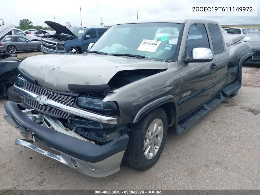 2001 Chevrolet Silverado 1500 Ls VIN: 2GCEC19T611149972 Lot: 40283030