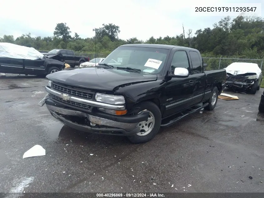 2001 Chevrolet Silverado 1500 Ls VIN: 2GCEC19T911293547 Lot: 40296869