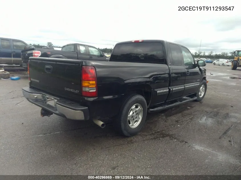 2001 Chevrolet Silverado 1500 Ls VIN: 2GCEC19T911293547 Lot: 40296869