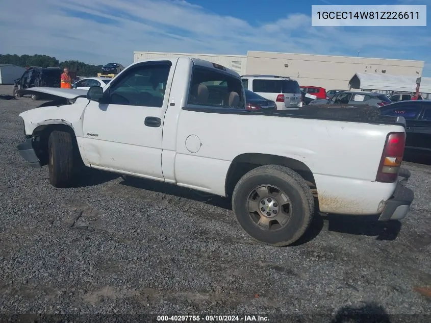 2001 Chevrolet Silverado C1500 VIN: 1GCEC14W81Z226611 Lot: 40297755