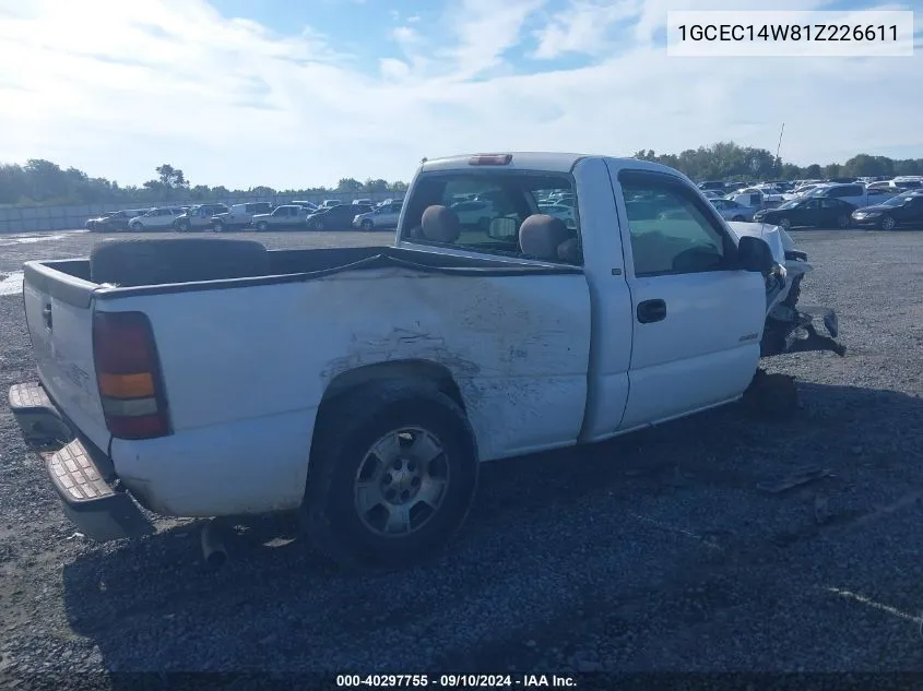 2001 Chevrolet Silverado C1500 VIN: 1GCEC14W81Z226611 Lot: 40297755