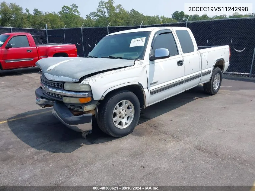 2001 Chevrolet Silverado 1500 Ls VIN: 2GCEC19V511242998 Lot: 40300621