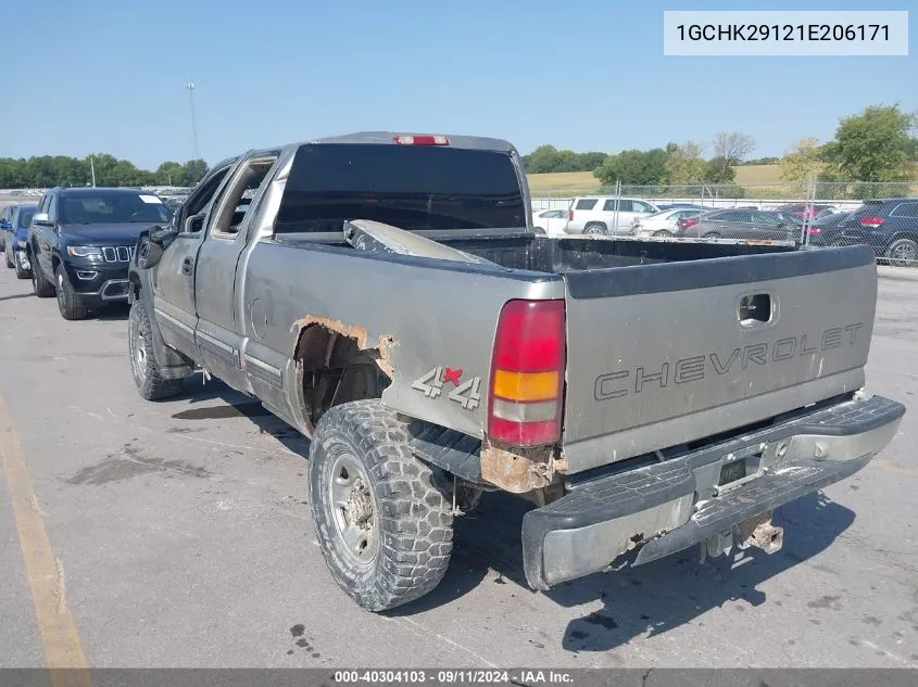 2001 Chevrolet Silverado 2500Hd VIN: 1GCHK29121E206171 Lot: 40304103