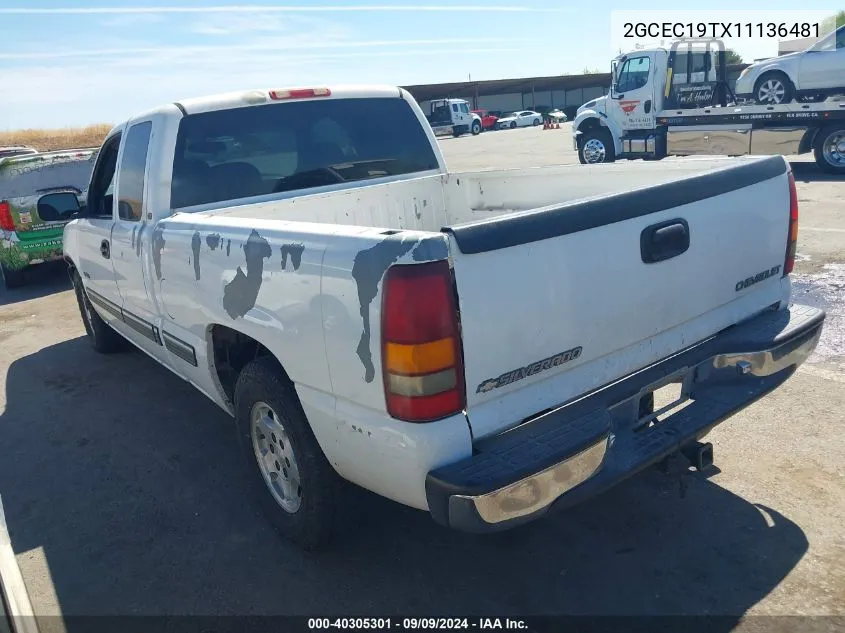 2GCEC19TX11136481 2001 Chevrolet Silverado 1500 Lt