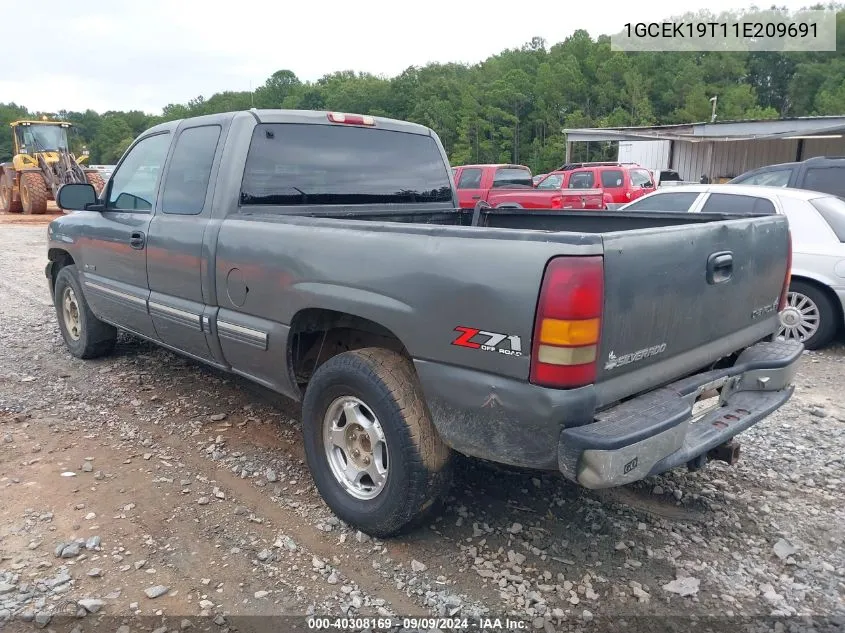 2001 Chevrolet Silverado 1500 Ls VIN: 1GCEK19T11E209691 Lot: 40308169