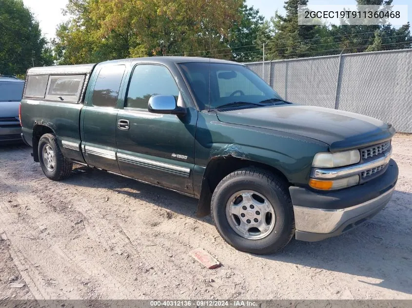 2001 Chevrolet Silverado 1500 Ls VIN: 2GCEC19T911360468 Lot: 40312136