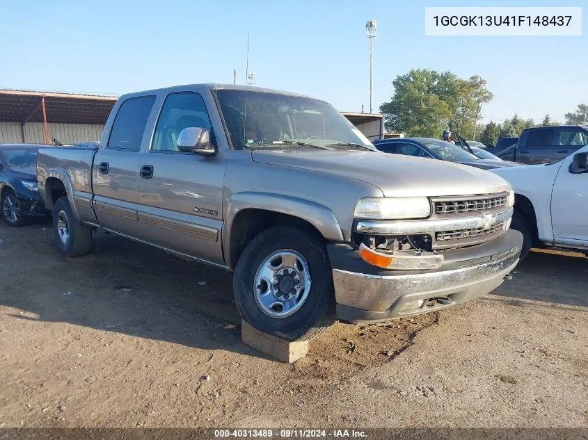 2001 Chevrolet Silverado 1500Hd Ls/Lt VIN: 1GCGK13U41F148437 Lot: 40313489