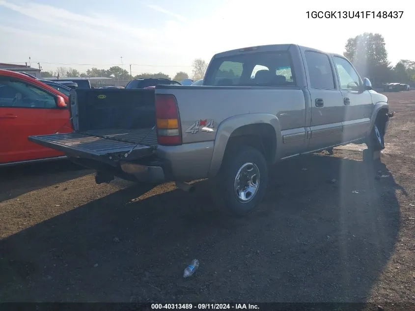 2001 Chevrolet Silverado 1500Hd Ls/Lt VIN: 1GCGK13U41F148437 Lot: 40313489