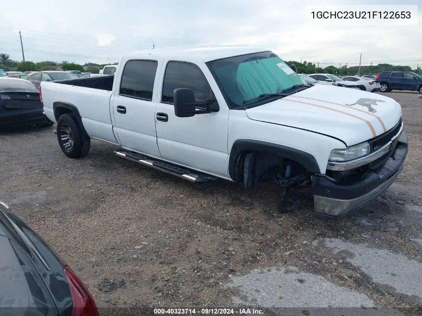 2001 Chevrolet Silverado 2500Hd C2500 Heavy Duty VIN: 1GCHC23U21F122653 Lot: 40323714