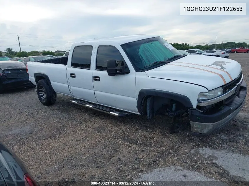 2001 Chevrolet Silverado 2500Hd C2500 Heavy Duty VIN: 1GCHC23U21F122653 Lot: 40323714