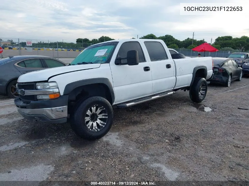 2001 Chevrolet Silverado 2500Hd C2500 Heavy Duty VIN: 1GCHC23U21F122653 Lot: 40323714