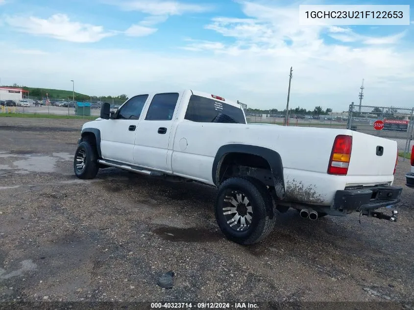 2001 Chevrolet Silverado 2500Hd C2500 Heavy Duty VIN: 1GCHC23U21F122653 Lot: 40323714