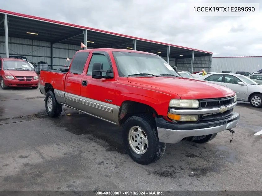 2001 Chevrolet Silverado K1500 VIN: 1GCEK19TX1E289590 Lot: 40330807