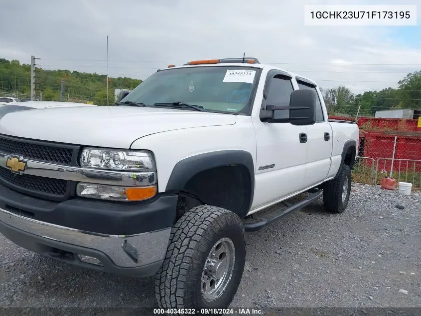 2001 Chevrolet Silverado 2500Hd Lt VIN: 1GCHK23U71F173195 Lot: 40345322