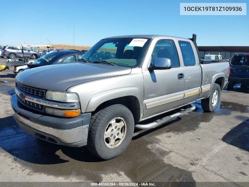 2001 Chevrolet Silverado 1500 Ls VIN: 1GCEK19T81Z109936 Lot: 40350264