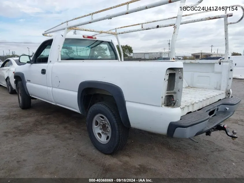 2001 Chevrolet Silverado C2500 VIN: 1GCGC24U41Z157154 Lot: 40368869