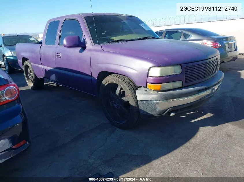 2001 Chevrolet Silverado 1500 Ls VIN: 2GCEC19V311212740 Lot: 40374299