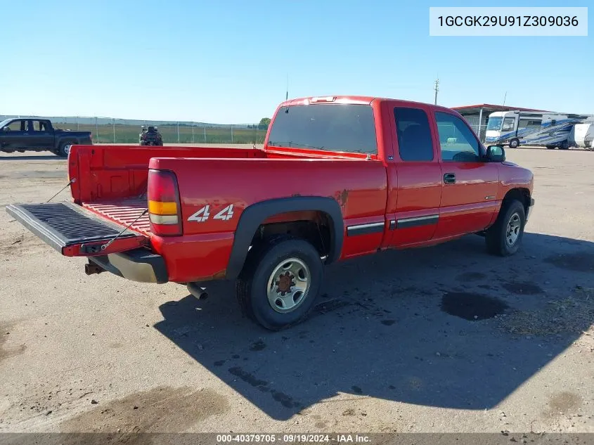 2001 Chevrolet Silverado 2500 Ls VIN: 1GCGK29U91Z309036 Lot: 40379705