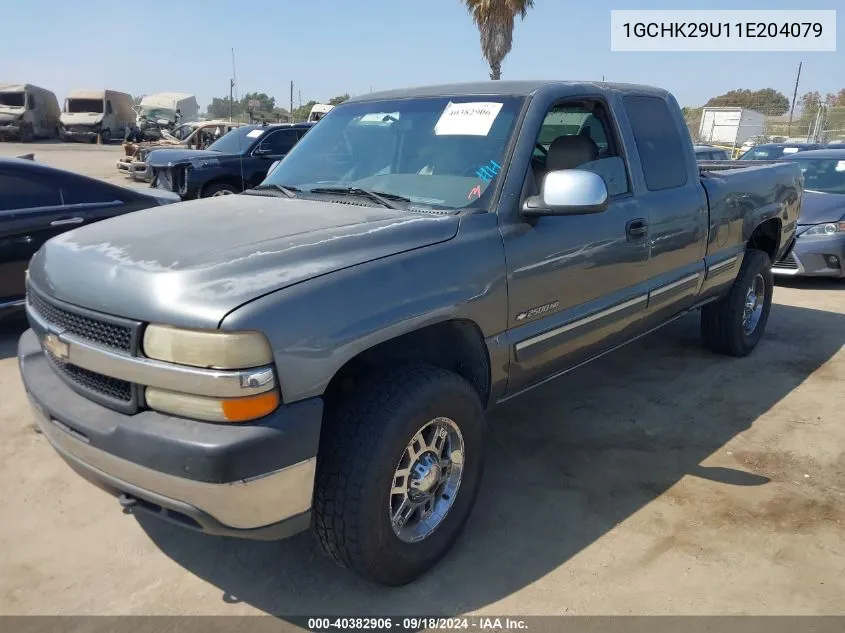 2001 Chevrolet Silverado 2500Hd Ls VIN: 1GCHK29U11E204079 Lot: 40382906