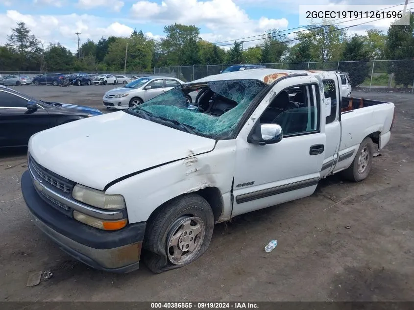 2001 Chevrolet Silverado 1500 Ls VIN: 2GCEC19T911261696 Lot: 40386855