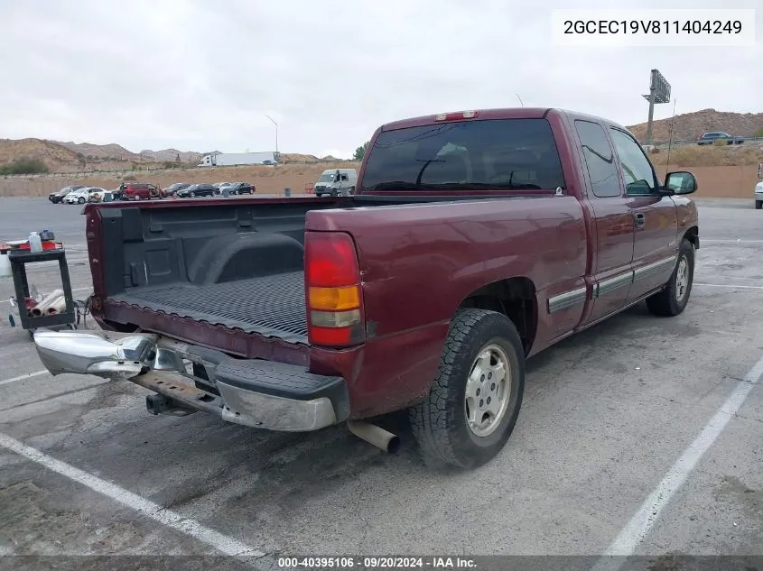 2001 Chevrolet Silverado 1500 Ls VIN: 2GCEC19V811404249 Lot: 40395106