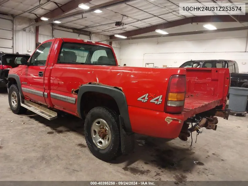 2001 Chevrolet Silverado 2500Hd Ls VIN: 1GCHK24U31Z253574 Lot: 40395258