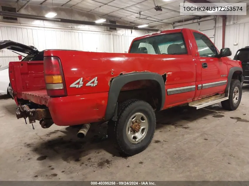 2001 Chevrolet Silverado 2500Hd Ls VIN: 1GCHK24U31Z253574 Lot: 40395258