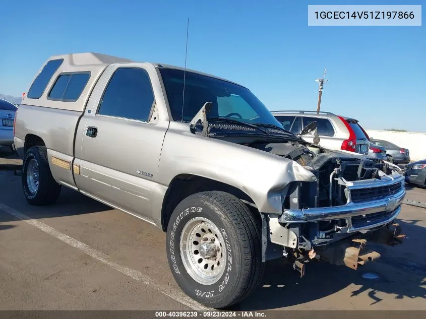 2001 Chevrolet Silverado 1500 Ls VIN: 1GCEC14V51Z197866 Lot: 40396239