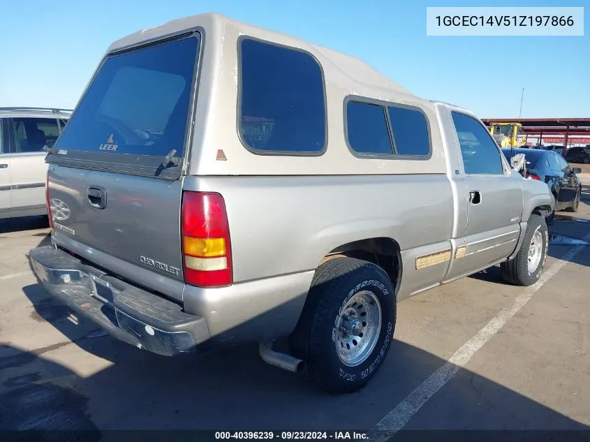 2001 Chevrolet Silverado 1500 Ls VIN: 1GCEC14V51Z197866 Lot: 40396239