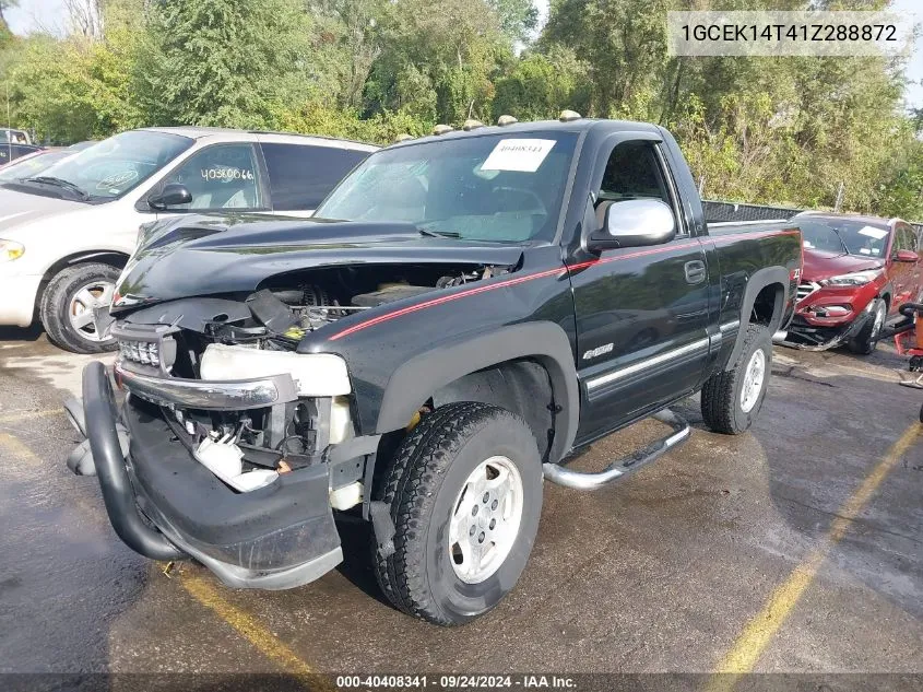 2001 Chevrolet Silverado 1500 Ls VIN: 1GCEK14T41Z288872 Lot: 40408341