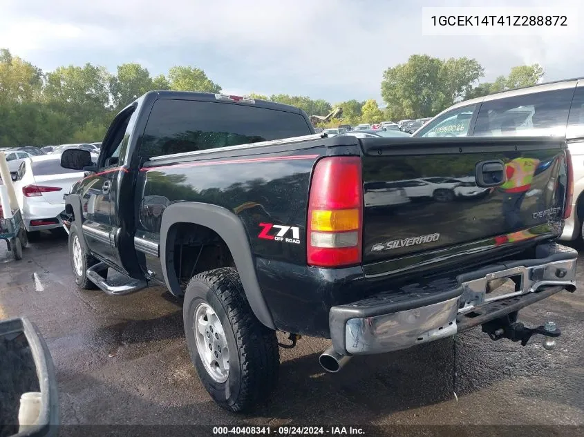 2001 Chevrolet Silverado 1500 Ls VIN: 1GCEK14T41Z288872 Lot: 40408341