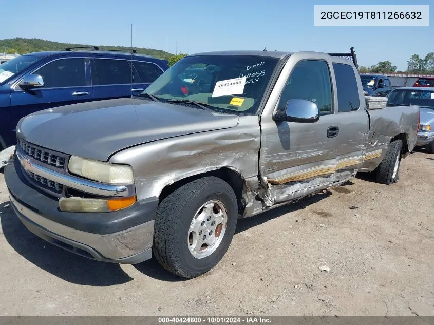 2001 Chevrolet Silverado C1500 VIN: 2GCEC19T811266632 Lot: 40424600