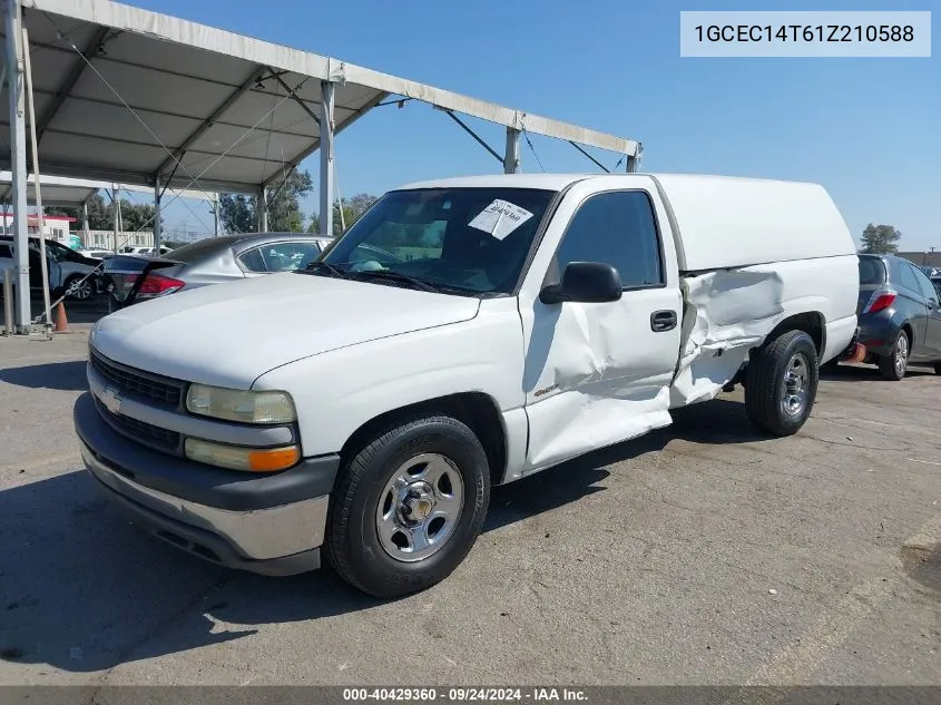 2001 Chevrolet Silverado 1500 VIN: 1GCEC14T61Z210588 Lot: 40429360