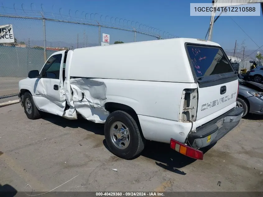 2001 Chevrolet Silverado 1500 VIN: 1GCEC14T61Z210588 Lot: 40429360