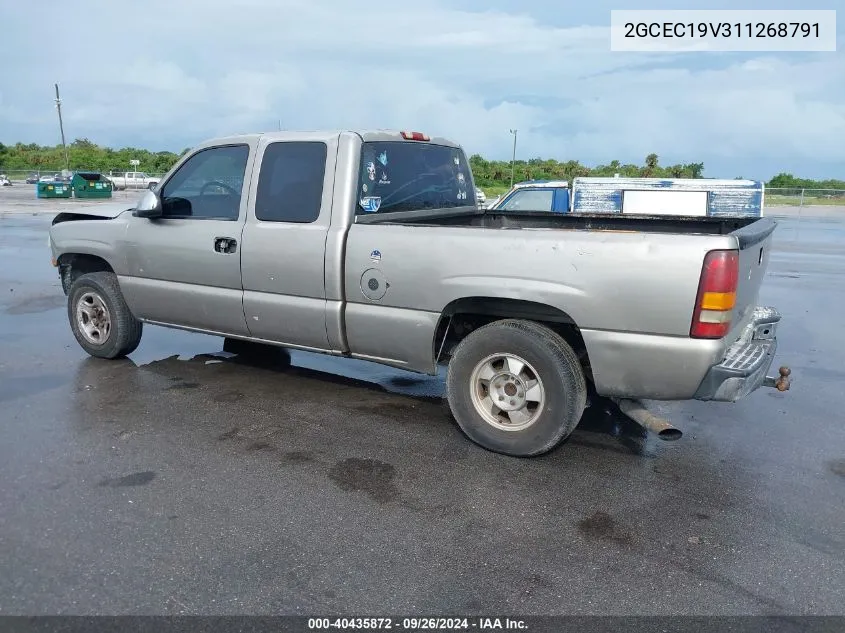 2GCEC19V311268791 2001 Chevrolet Silverado 1500 Ls