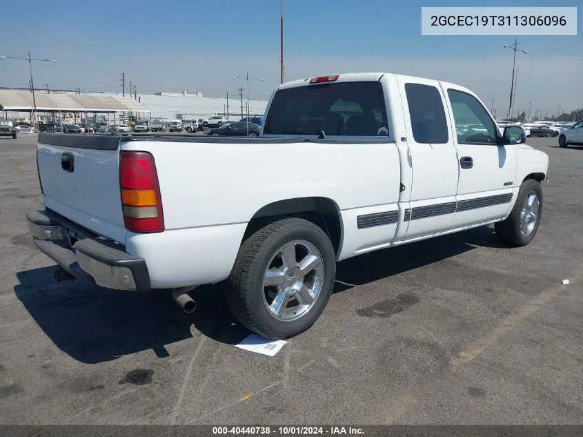 2001 Chevrolet Silverado 1500 Ls VIN: 2GCEC19T311306096 Lot: 40440738