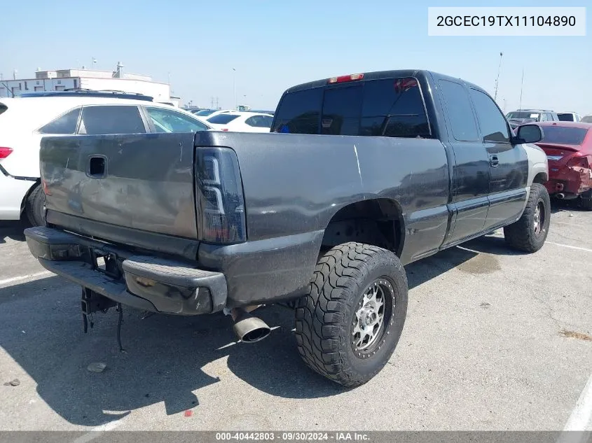 2001 Chevrolet Silverado C1500 VIN: 2GCEC19TX11104890 Lot: 40442803