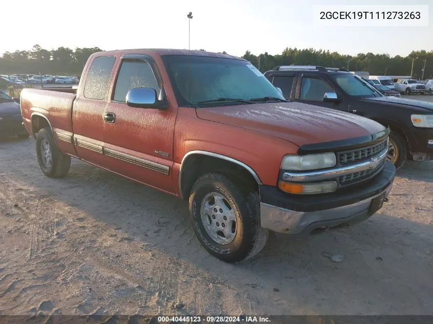 2001 Chevrolet Silverado K1500 VIN: 2GCEK19T111273263 Lot: 40445123