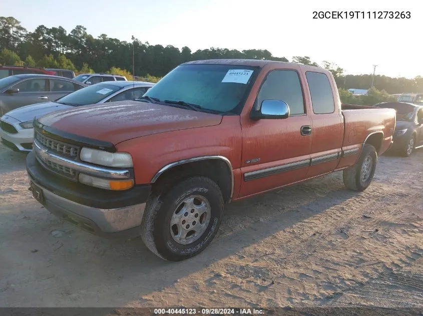 2001 Chevrolet Silverado K1500 VIN: 2GCEK19T111273263 Lot: 40445123