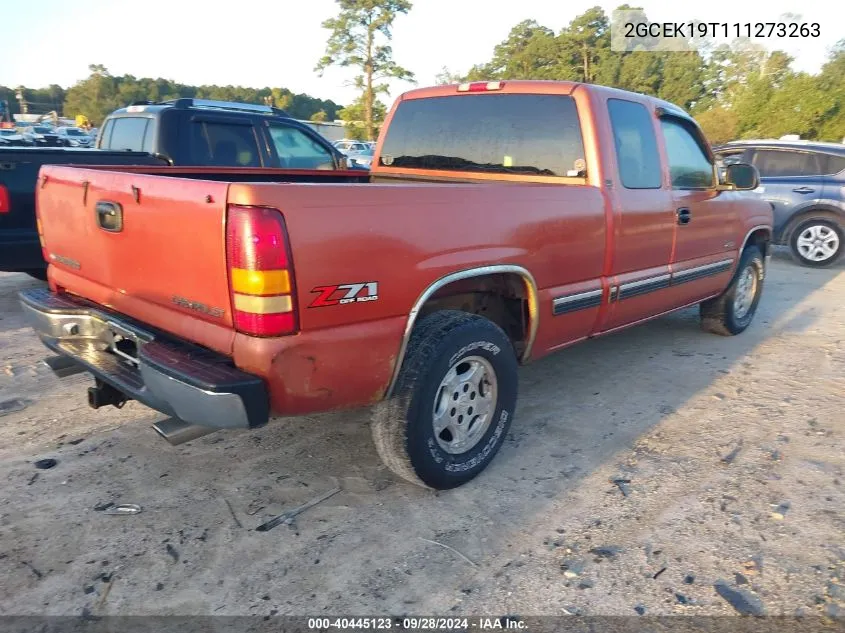 2001 Chevrolet Silverado K1500 VIN: 2GCEK19T111273263 Lot: 40445123