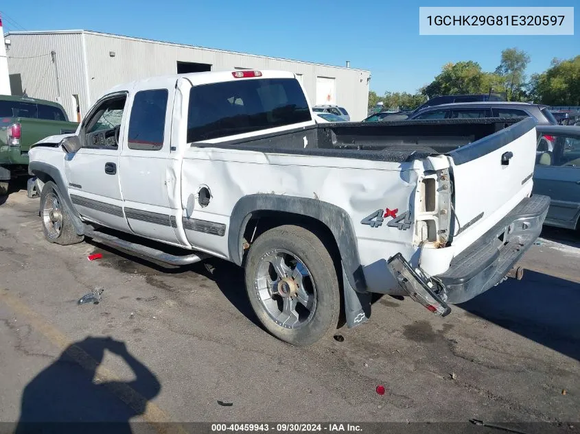 2001 Chevrolet Silverado K2500 Heavy Duty VIN: 1GCHK29G81E320597 Lot: 40459943