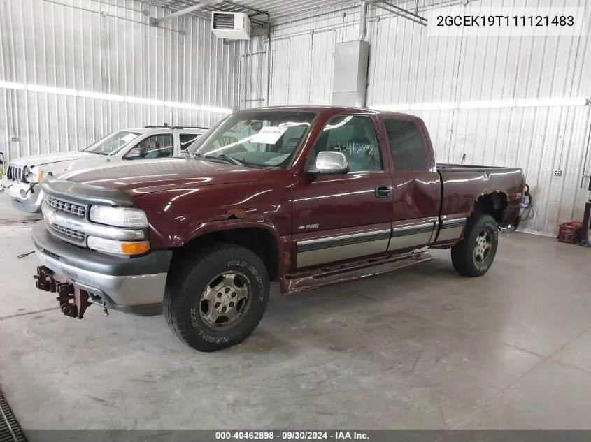 2001 Chevrolet Silverado 1500 K1500 VIN: 2GCEK19T111121483 Lot: 40462898