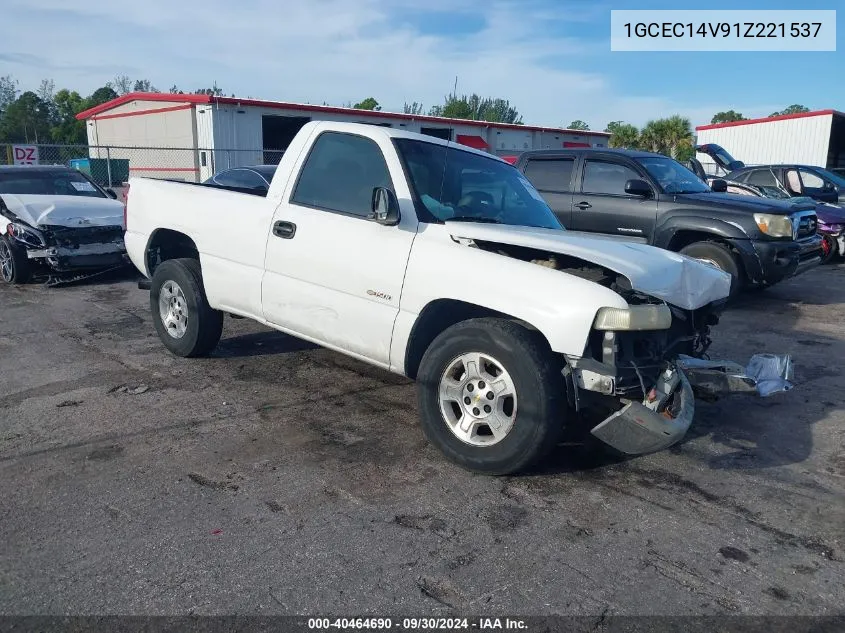 2001 Chevrolet Silverado C1500 VIN: 1GCEC14V91Z221537 Lot: 40464690