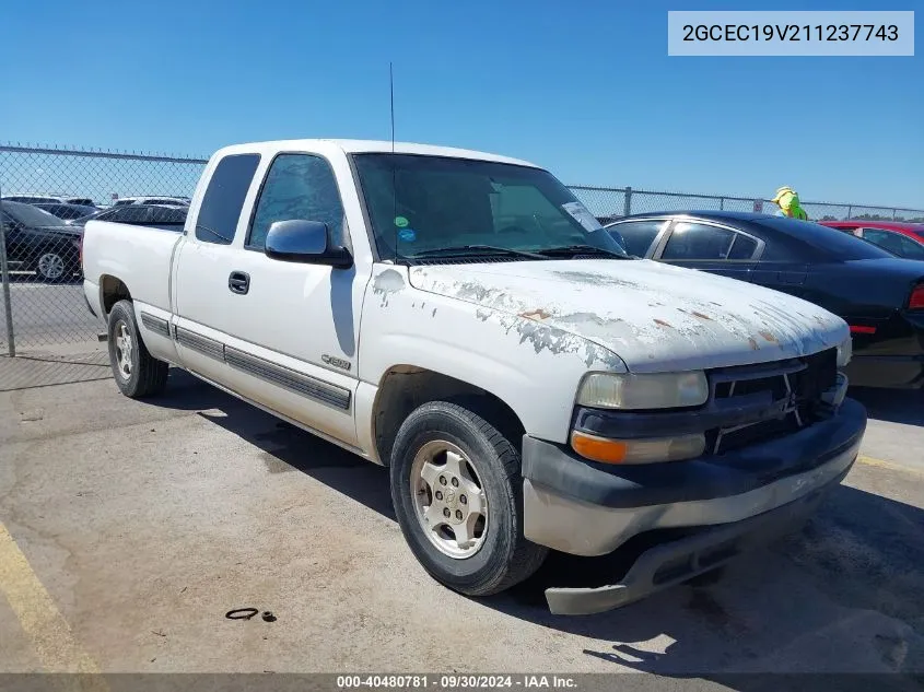 2001 Chevrolet Silverado 1500 Ls VIN: 2GCEC19V211237743 Lot: 40480781