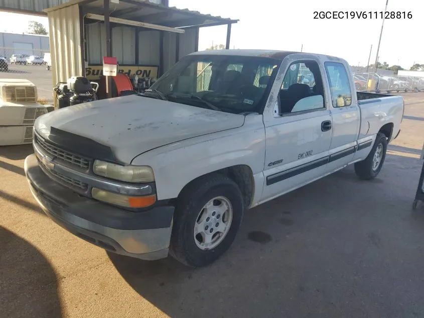 2001 Chevrolet Silverado C1500 VIN: 2GCEC19V611128816 Lot: 40528819